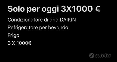 Solo oggi 3x1 condizionatore refrigeratore frigo