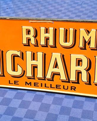 Insegna targa litografata Rhum Richard Vintage