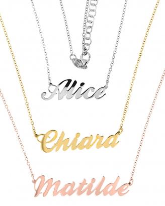 Collana con Nome Personalizzata in Argento 925%