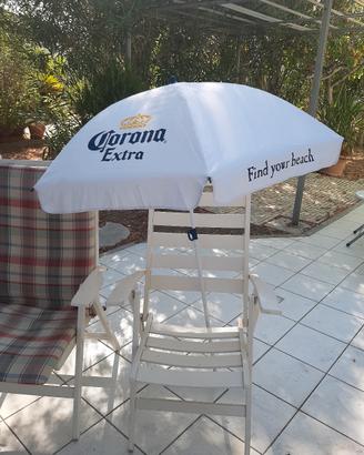2 ombrellini per giardino/piscina/mare  con logo