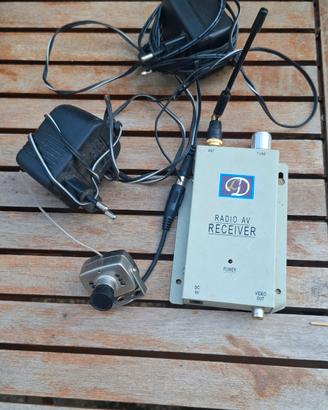 telecamera av con ricevitore 
