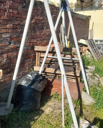 struttura per altalena in ferro