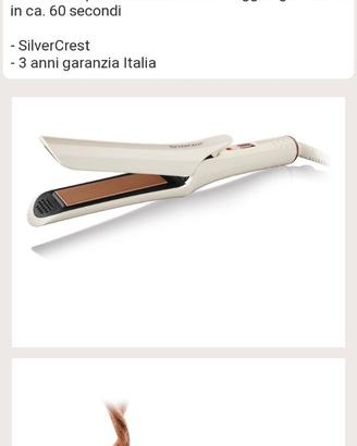 Piastra capelli in ceramica silvercrest