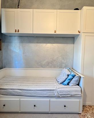 Cameretta moderna completa con letto estraibile
