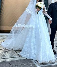 Abito da Sposa pizzo chantilly sartoriale
