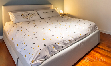 GLADSTAD Letto imbottito con cassetti contenitori
