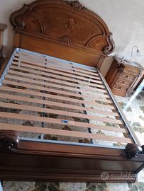 letto vero legno, qualità eccez., senza comodini