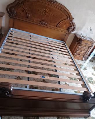 letto vero legno, qualità eccez., senza comodini