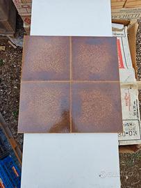 Stock Pavimento Vintage Marrone 25x25 Sassolgrande