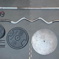 Set palestra completo - dischi, bilancieri e panca