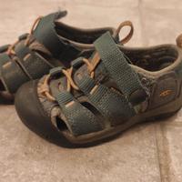 Sandalo trekking keen verde militare bambino