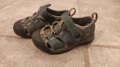Sandalo trekking keen verde militare bambino