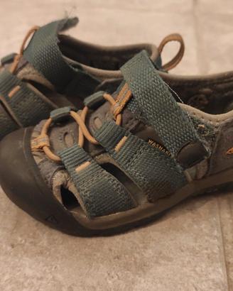 Sandalo trekking keen verde militare bambino