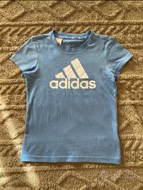 T-shirt bambino adidas azzurra
