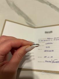 Anello oro bianco e diamanti