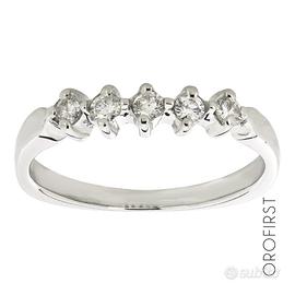 Anello veretta 0,25ct