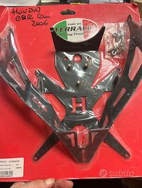 Portatarga honda cbr600 r 05-06 nero