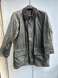 Barbour verde vintage con fodera staccabile