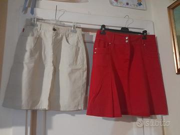Nr. 2 minigonne (1 Carrera) tg 44 e XL (€ 5/€ 4)