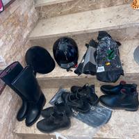 Grande lotto accessori vari equitazione