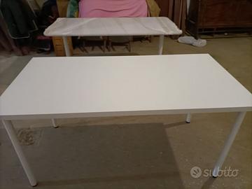 SCRIVANIA LACCATA BIANCA PER VARI USI