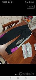 completo tuta Pyrex nuovissima nera argento con br