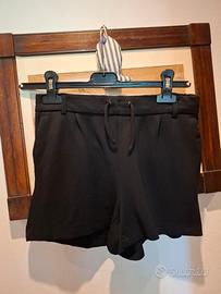 Shorts neri donna sintetici tg XS o 14 anni 