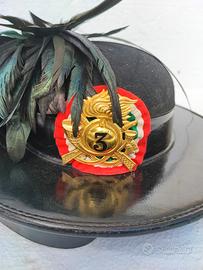 Antico vecchio cappello da bersaglieri anni 50