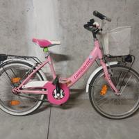 Bici Bambina 20" Lombardo Rosa + casco