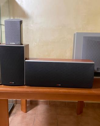5 Casse Polkaudio (4+1diffusore)+Subwoofer Yamaha