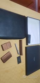 porta documenti penna e 2 portabilietti/ tessere 