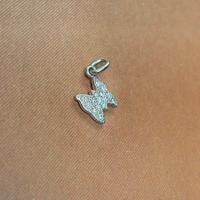 Charm Dodo by Pomellato oro bianco 750 diamantini