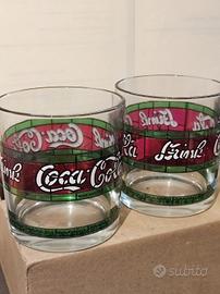 6 Bicchieri Vintage in stile liberty della Coca Co