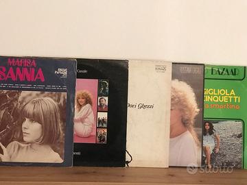 Lotto 6 Dischi LP Cantautrici Italiane e Straniere