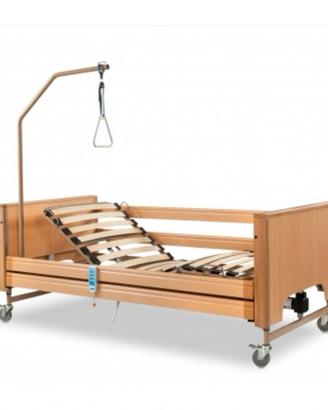 Letto elettrico con sponde e alzamalati ad altezza