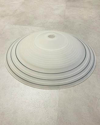 Vetro lampadario moderno sabbiato