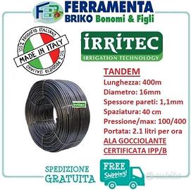 Rotolo Tubo Ala gocciolante Tandem da 16 passo 40
