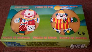 Puzzle in legno per bambini oltre i 3 anni NUOVO