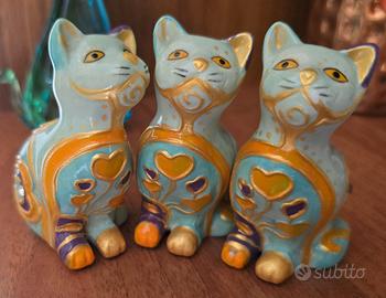 Soprammobile trio gatti