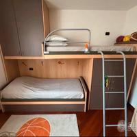 Camera con letto a castello+scrivania+armadio
