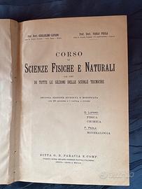Libro antico di Scienze Fisiche e Naturali