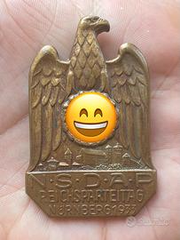 Spilla tedesca WW2 NSDAP NORIMBERGA 1933 ORIGINAL