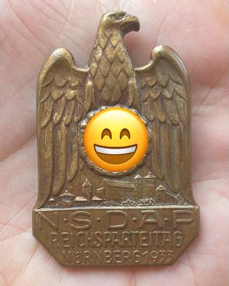 Spilla tedesca WW2 NSDAP NORIMBERGA 1933 ORIGINAL