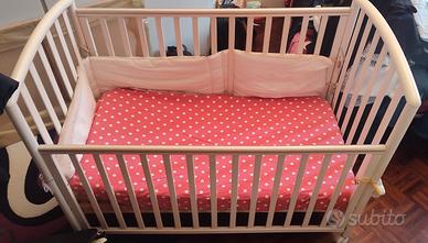 Lettino per bimbo in legno massello