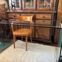 Scrivania a ponte tavolo in cristallo – Elegante