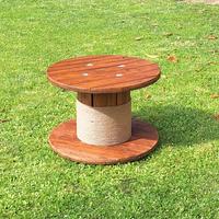 TAVOLINO 80cm h60 da BOBINA DI LEGNO