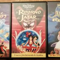 (1266) - Trittico Aladdin Walt Disney (Vhs)