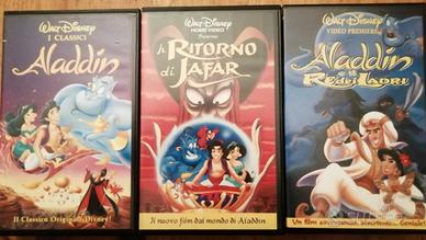 (1266) - Trittico Aladdin Walt Disney (Vhs)