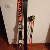 sci Volki racetiger gs 132cm.+ bastoncini 