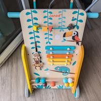 Carrellino primi passi in legno